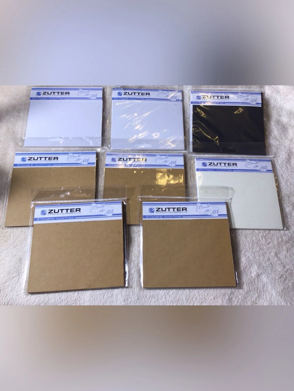 Zutter bind-it-all covers and pages sets
